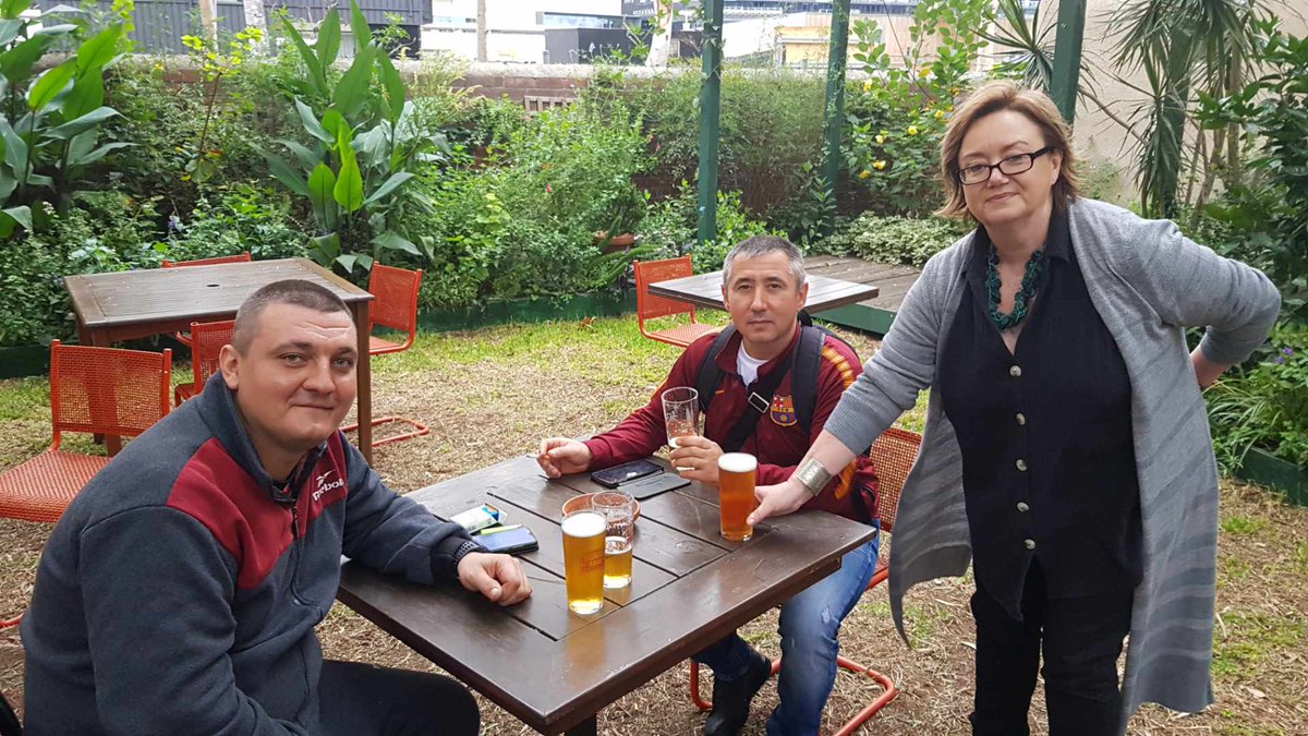 BREAKING NEWS - Shore Leave for #Seafarers in #Melbourne.
The first crews were able to visit the Mission and the CEO was so happy to see them she brought them all a beer!
