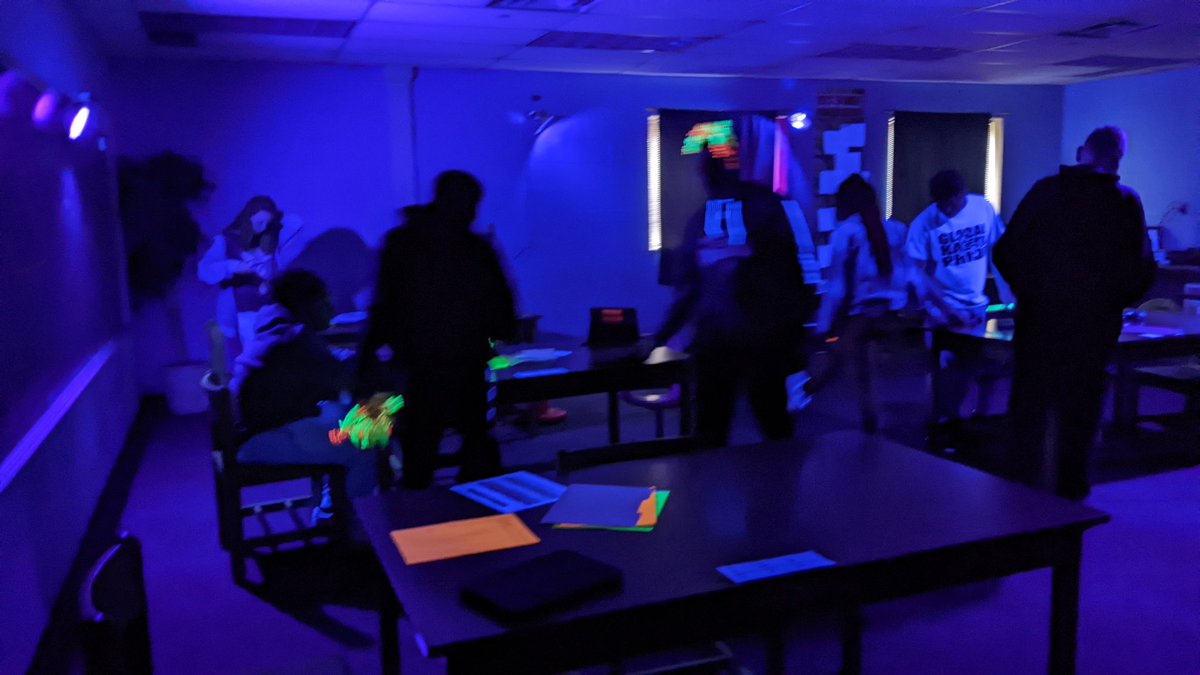 MrUllrich's tweet image. Back at it today, as we finished off our 3D shape with another round of #GlowMath