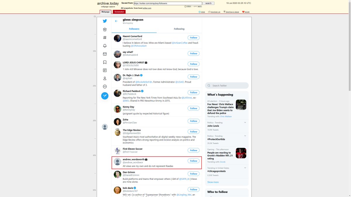 codyave's tweet photo. Edward Baumgartner and Glenn Simpson both followed some guy named Andrew Wordsworth.

h/t presidentjohn
#London #Raedas 
https://t.co/GFhv3ZjPXQ
https://t.co/GVtGc8MLDp
https://t.co/3cFZOg6Omm https://t.co/txNdaIEZSW