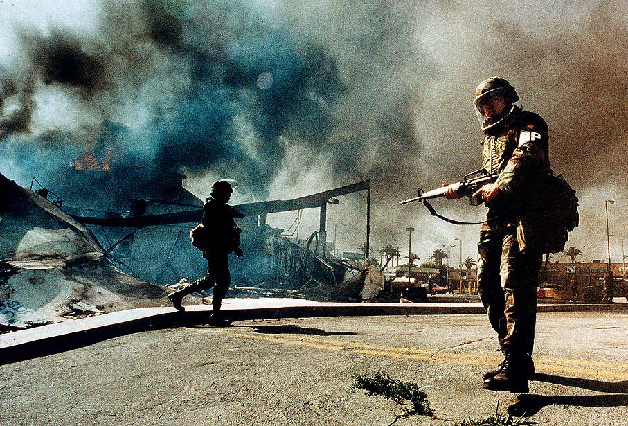 PplsCityCouncil's tweet photo. TODAY IN HISTORY -  April 29, 1992 

Today marks the 30 year anniversary of the 1992 LA uprisings. The city will never forget this and we shall rise up again. 

POWER TO LOOTERS. POWER TO RIOTERS. https://t.co/I3lXjxdthr