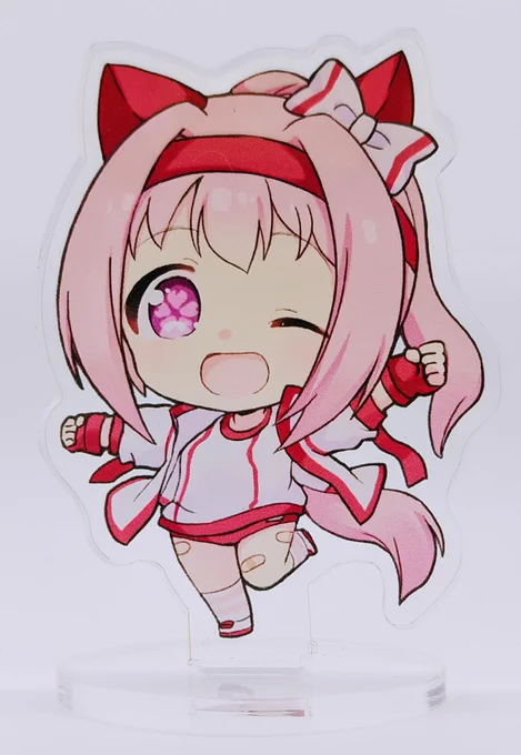 5/4ダービーガールズ4と5/8コミ1で頒布するハルウララセットのウララちゃんアクスタが来ましたよ～～～～!!!!横5cm×縦7cmで印刷もバッチリです!めっちゃ可愛くできたと思うので是非お手にとって頂けたら嬉しいです～～✨✨✨✨✨ 