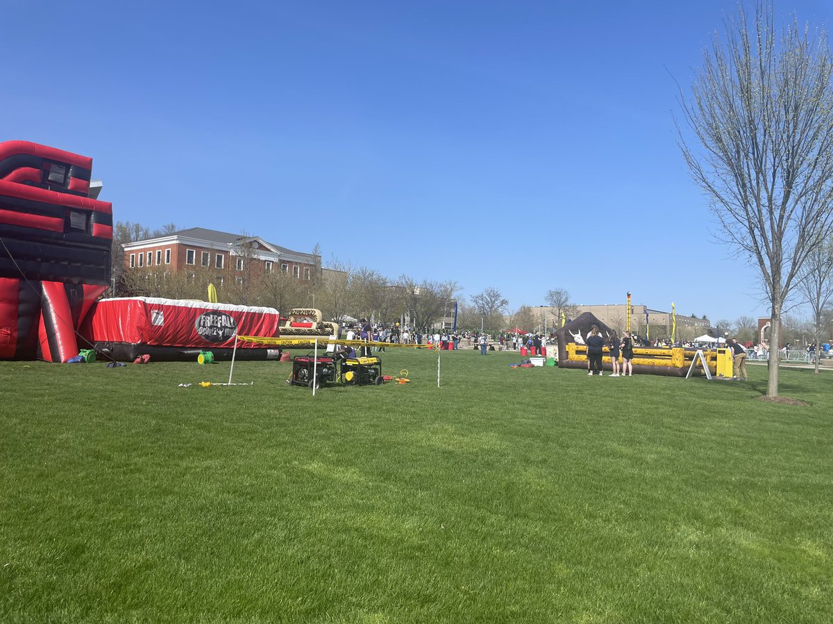 It’s a party, it’s a party, it’s a party! 🎉😎 #SpringFest2022 was a success! Huge shoutout to <a href="/UAStudentLife/">University of Akron Student Life</a> for organizing the event. #1Akron 🦘 #FindAWay