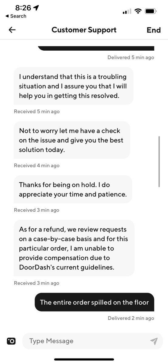 JamieWBuck's tweet photo. Ayoo @DoorDash - what???? https://t.co/RsSvW81kkc