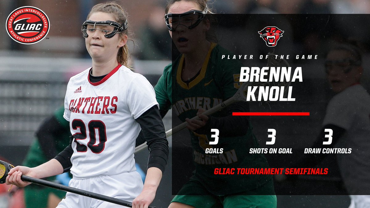 🚨Player of the Game🚨

In just her second game removed from a serious knee injury, Brenna Knoll is our Player of the Game for the GLIAC semis win over Concordia-St. Paul!

All three of Knoll's shot attempts found the back of the net in DU's 14-13 win on Friday!

#DUingWork