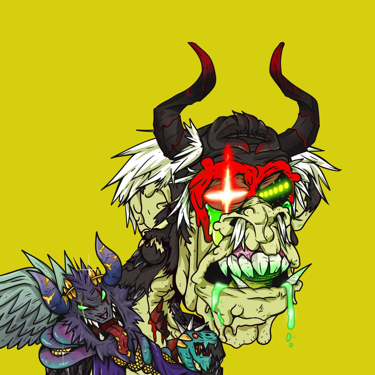 StudioDarkk's tweet photo. OH MY GACC!!!!!
Look at this #MACC SNEAK PEEK!
Devil Horns, Scar Eye, Toga, Phoneme L mouth, Black Fur 👀🧪🔥
SHOUTOUT OUR ARTIST 🎨 @kuchuya_ART
#GACC #GrandpaApeCountryClub #MutantApeCountryClub #Mutant #MutantFam #BAYC #MAYC #Otherside #ReturnOfTheMACC #SellApeBuyGACC #APE https://t.co/Z1RzgMahMJ