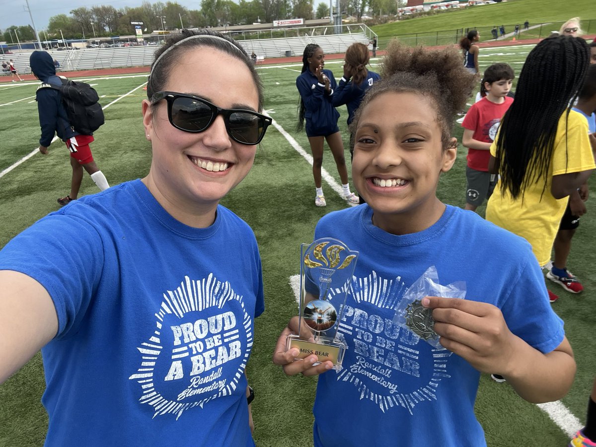 So proud of Zoe! Fastest Girl at Randall/2nd Fastest Girl in Independence #ProudTeacher
