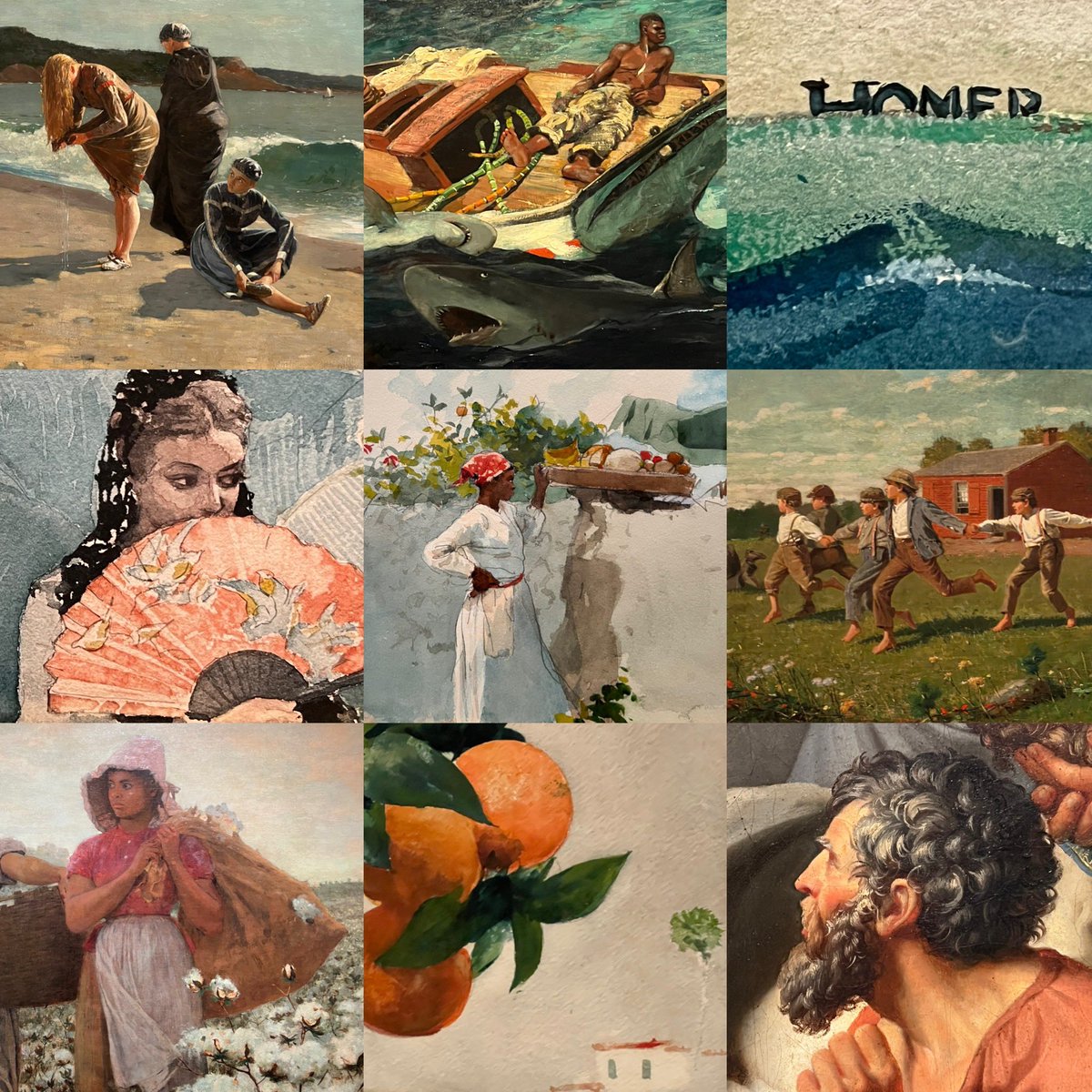 hsyee's tweet photo. My 9 favorite things seen today @metmuseum, April 29, 2022. #MyNineFaveThingsHSYee
#MetWinslowHomer #WinslowHomer #MetMuseum #watercolor #oilpainting https://t.co/c0QKRCHCAD