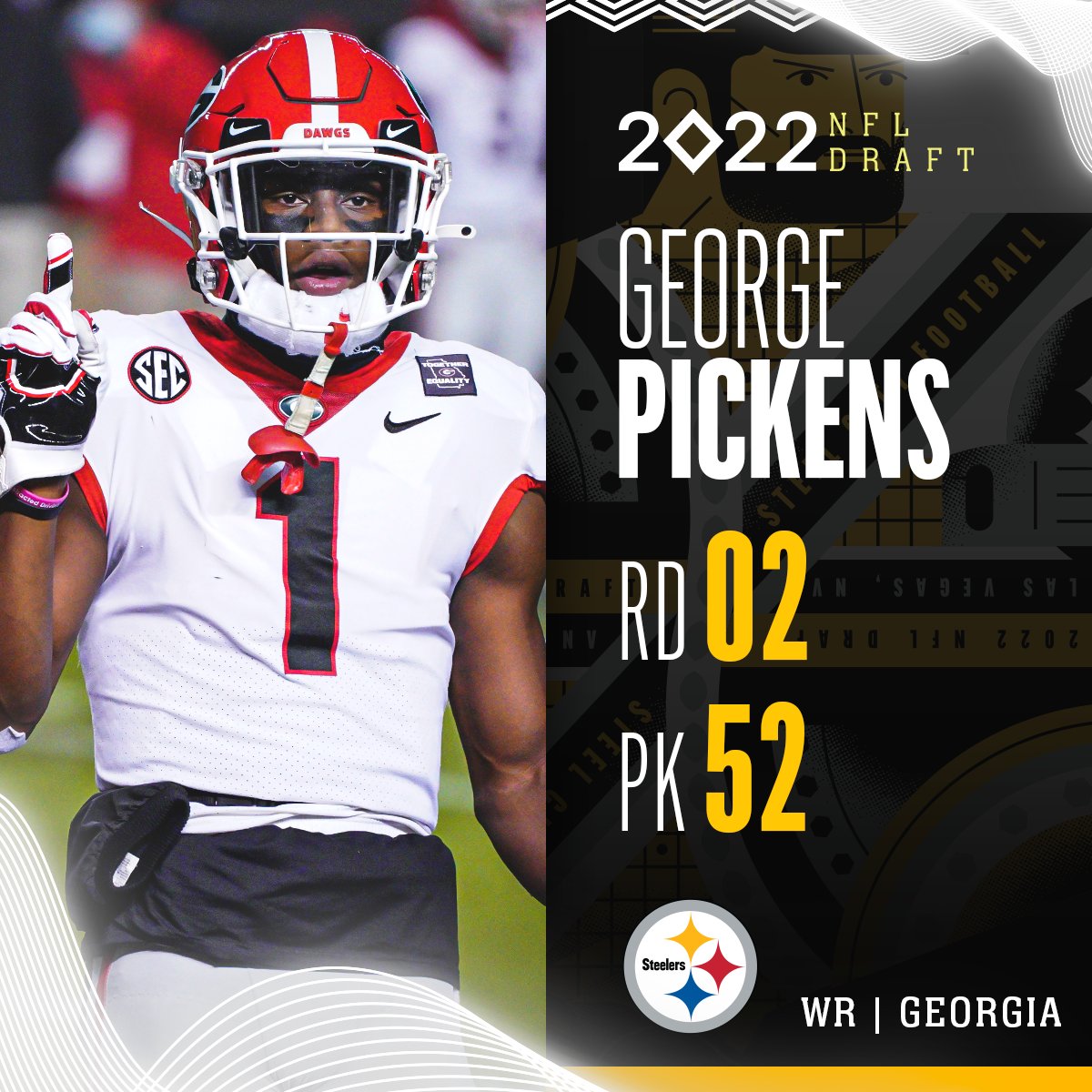 george pickens draft photo