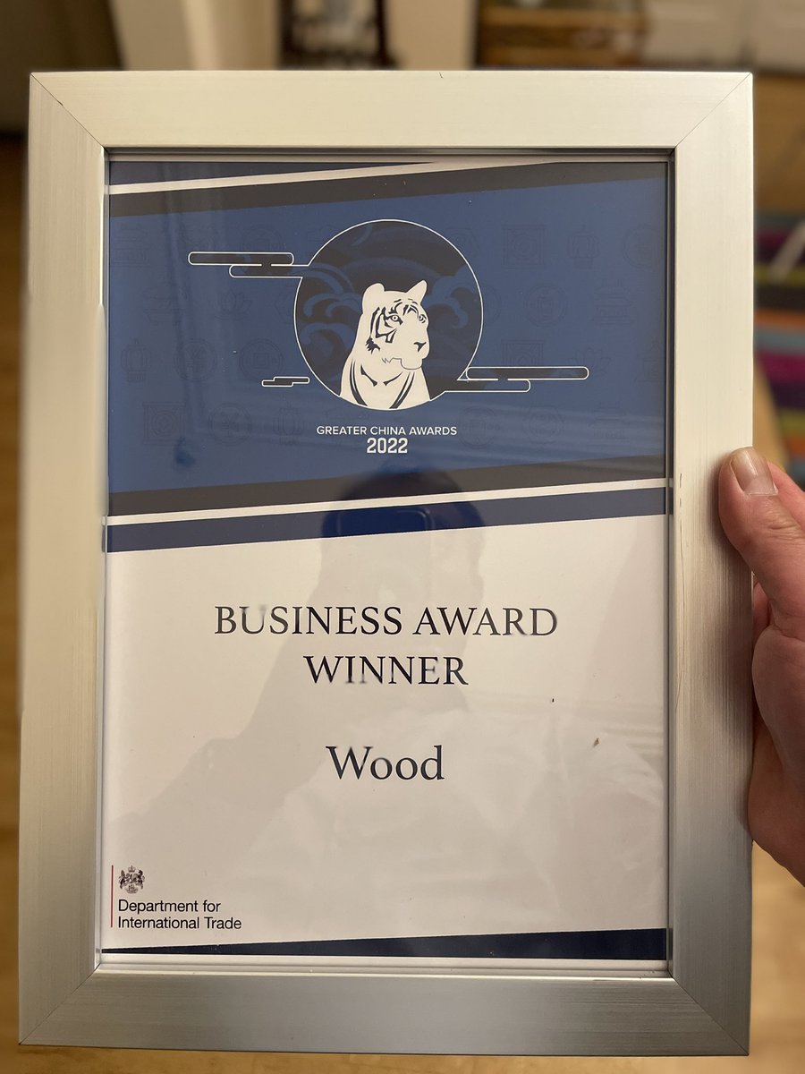 SKZhi's tweet photo. A nice surprise that @Woodplc is named the #GrtChinaBusiness award winner due to our performance and contributions on decarbonisation in Greater China region. Thx to @tradegovuk_NW . Amazing night. We just also celebrated #CNY2022 in late April, which is the latest one I had. https://t.co/a5ItaidBJM