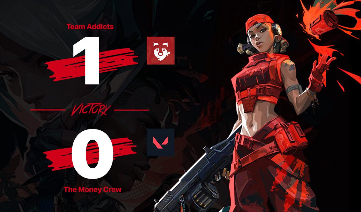 addicts_val's tweet photo. Another win for #TEAMADDICTS! ggs to The Money Crew!

Our next match is starting tonight at 8pm aest against Dicksup For The Boys. https://t.co/4VflgTxePV