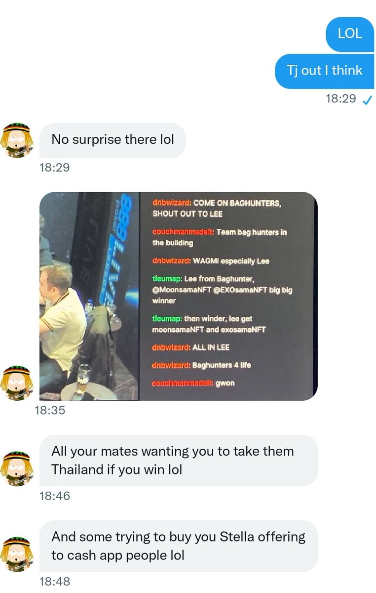 ohlolmy's tweet photo. I'd like to love an thank everybody that checked in today #twitch 
Big big respect to you!
@dnbwizard @ThePokerRoomUK @tieumapbh @Erwin_Schroedy @gazthehippy @SoberPhilip @Joeingram1 @aaronthedegen #couchman @P3pp3rCrypt0 @NHinmaru
pretty sure everyone had a laugh
#baghunters https://t.co/qXqGi7P0nm