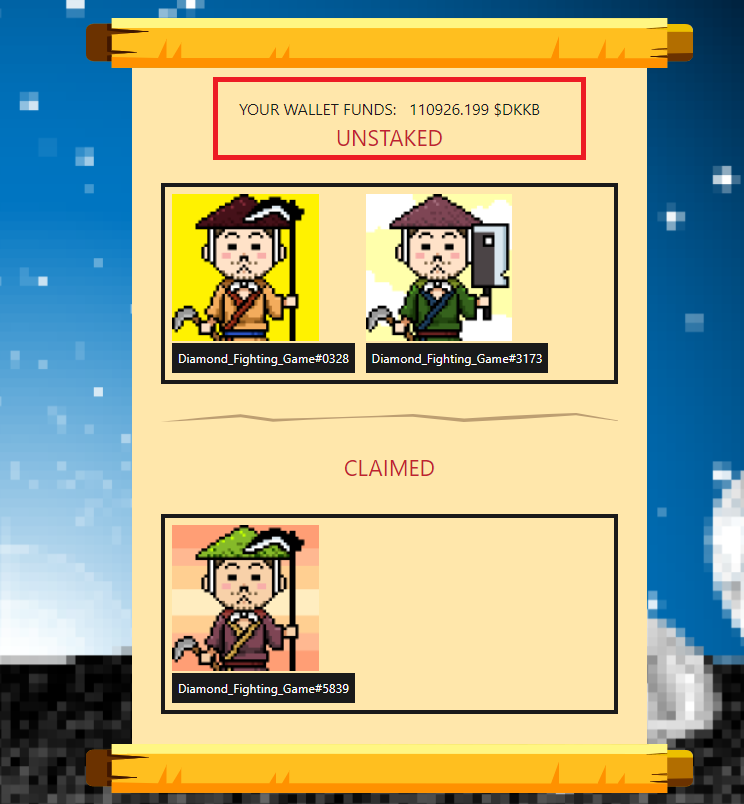 I have accumulated over 110,000 tokens in staking.😄😄😄
I will try my best to exchange it for ETH.❤️

#Staking 
#NFTSTAKING 
#mint