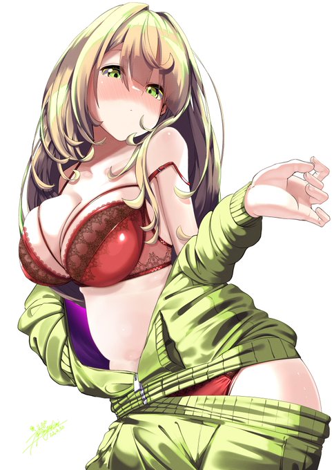 衣類のサイズが合わないトゥーンちゃん。 