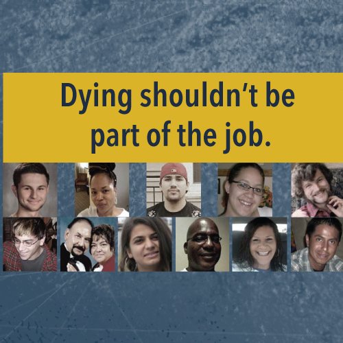 amiecpeters's tweet image. Each day approximately 13 people die on the job.  These deaths don't need to happen. #workplacesafety #WorkersMemorialDay #DOL #labor
