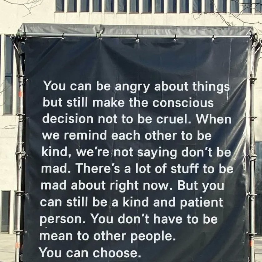 CybersmileHQ's tweet photo. You can be angry about things but still make the conscious decision not to be cruel.

You can still be a kind and patient person.

You can choose. https://t.co/NNoOVeUfEa