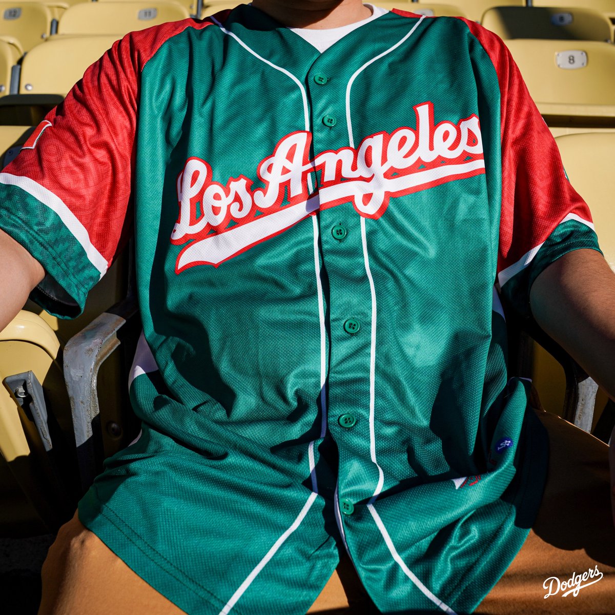 2021 MLB Los Angeles Dodgers Mexican Heritage Night Stadium Giveaway Jersey  XL
