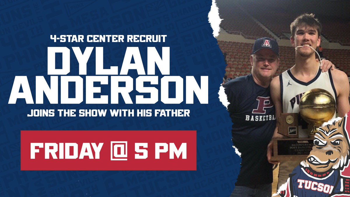 Earlier!
<a href="/ArizonaMBB/">Arizona Basketball</a> 🏀 commit and Gatorade POY Dylan Anderson and his father <a href="/Robanderson94/">Rob Anderson</a> discussed:

✅What about Tommy Lloyd made Anderson want to be a Cat
✅Strengths to his game
✅Role next season
✅And more!

link.chtbl.com/AZWildcats