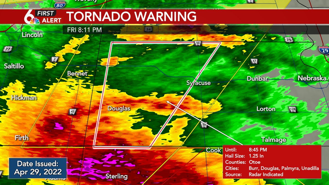 Rusty Lord WOWT on Twitter "A Tornado Warning is in effect until Apr