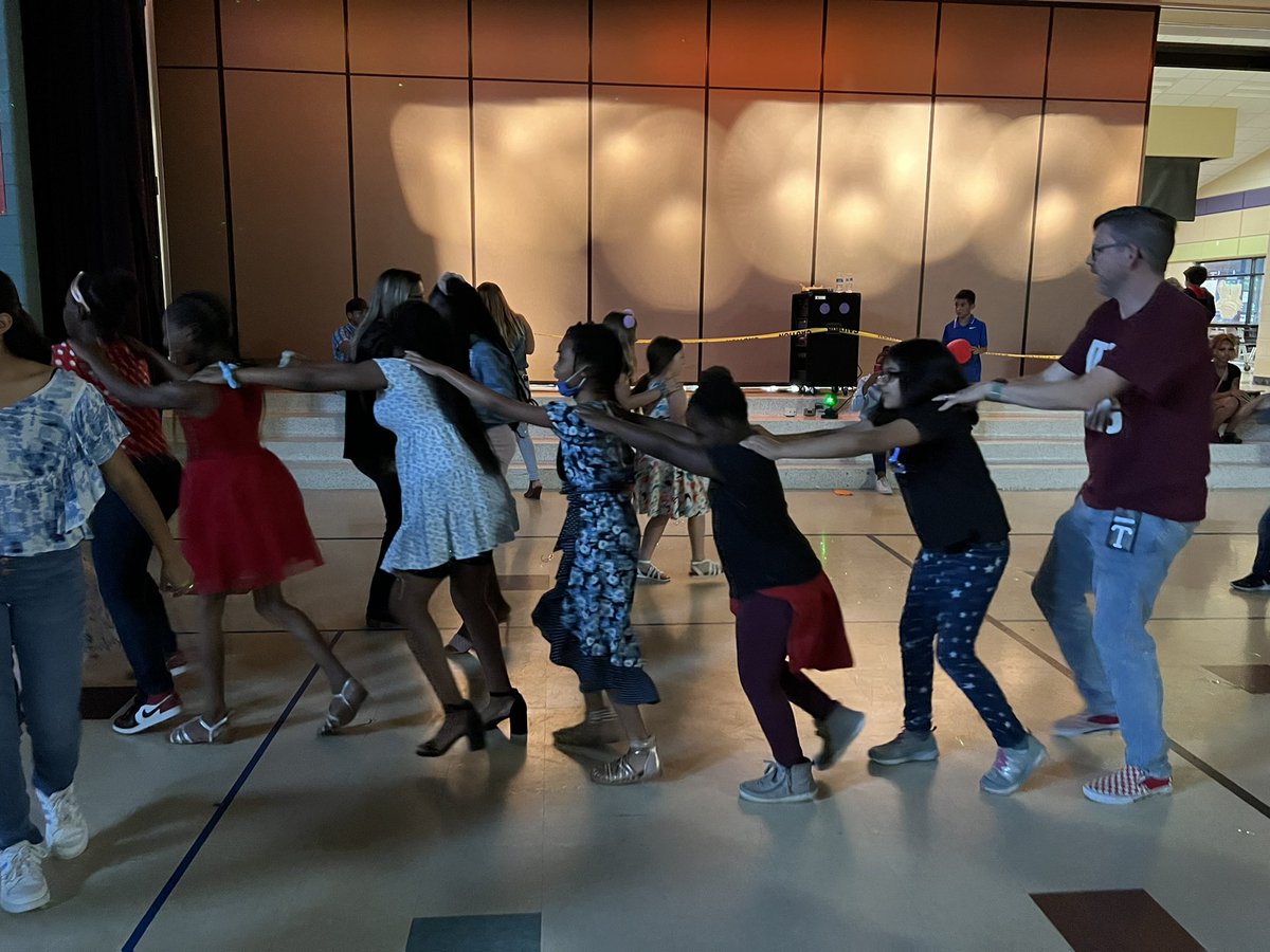 LewisvilleES's tweet photo. Our Pony Family got the beat! Everyone had a great time dancing, laughing, and making good memories together during our Family Dance this evening! #ThePonyWay https://t.co/2V3ravAJly