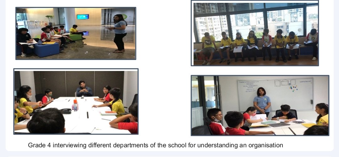 Pradnya6403's tweet photo. Inquiry is engaging and fun when you get to interview the Heads of different departments in school, to understand the structure of an organisation. An excellent collaboration across Grade 4! 
#studentquestions
#HWOO
@archana2804 
@veenadsilva 
@SushmaSakpal 
@SrutiSukumaran https://t.co/atr7pcDMmQ