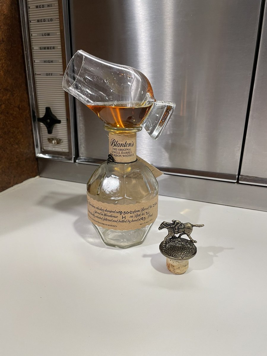 Killed the mini Blanton’s. #rollcall