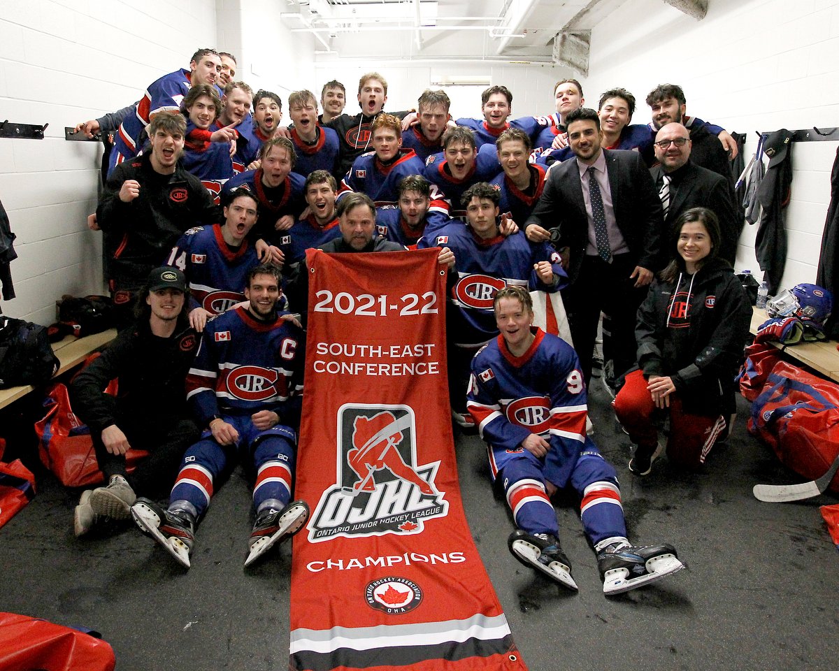 ojhlimages's tweet image. Congratulations to the Toronto Jr Canadiens who win the South East Conference Championship and advance to the Buckland Cup to face the Pickering Panthers. @OJHLJrCanadiens @OJHLOfficial