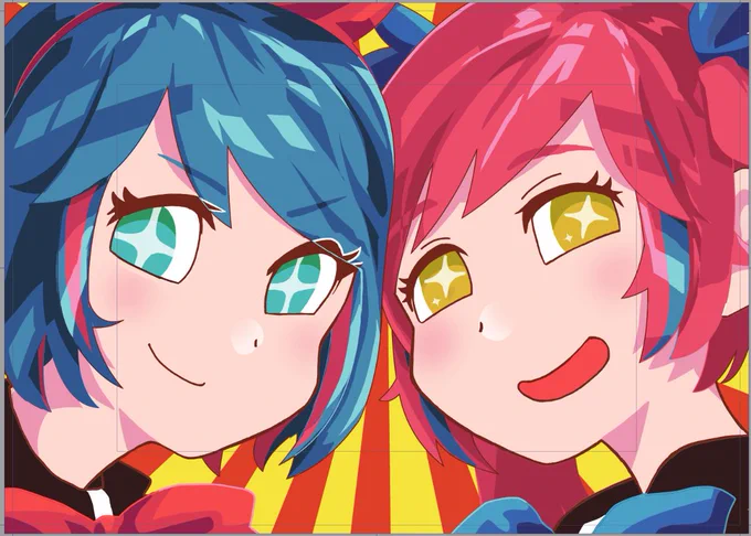 上に乗ってるイラスト描かせていただきました(参加者名は非表示にしてます)企画してくだすったのほほΩさんありがとうございます#おめシス #VTuberFes2022 