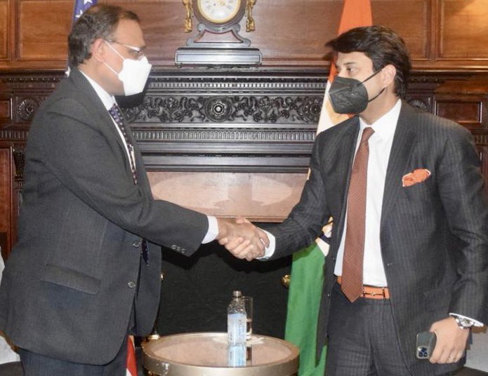 Amb T S Tirumurti (@ambtstirumurti) on Twitter photo Delighted to call on Hon’ble Minister of Civil Aviation <a href="/JM_Scindia/">Jyotiraditya M. Scindia</a> in New York. Delighted to call on Hon’ble Minister of Civil Aviation <a href="/JM_Scindia/">Jyotiraditya M. Scindia</a> in New York.