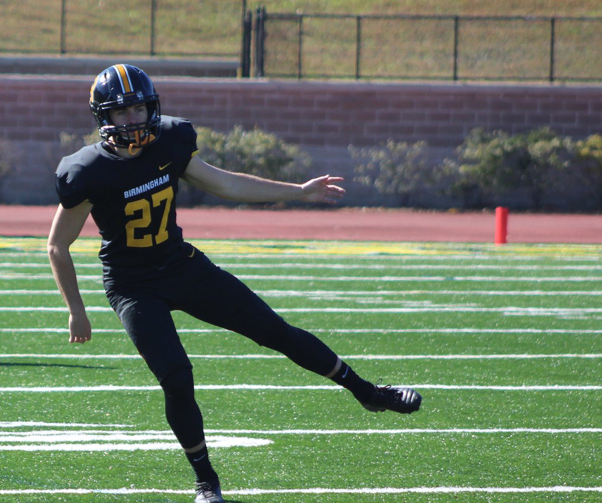 BSCFootball's tweet photo. The 2021 Special Teams Relentlessly Pursuing Excellence Award goes to (JR-K) Aidan Hood! #YeahPanthers https://t.co/kkEbqGsV3Z