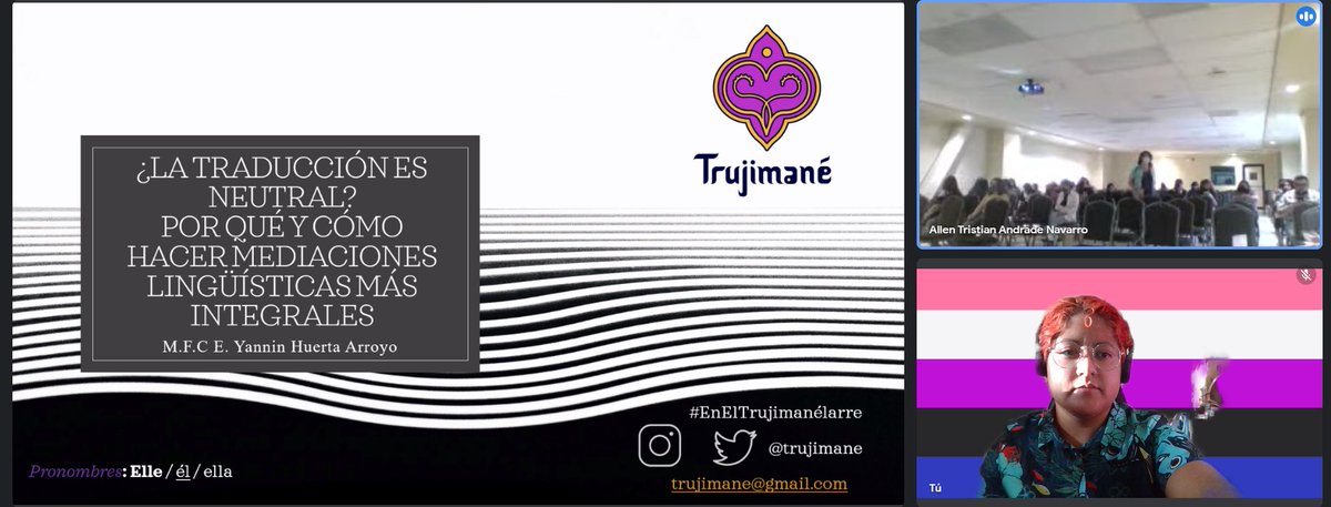 Seguimos trabajando en los objetivos de Trujimané. Hoy nos tocó regresar a casa, virtualmente, a compartir parte de lo que hacemos y somos. Gracias a quienes hicieron posible la toma de estos espacios. 🏳️‍⚧🏳️‍🌈