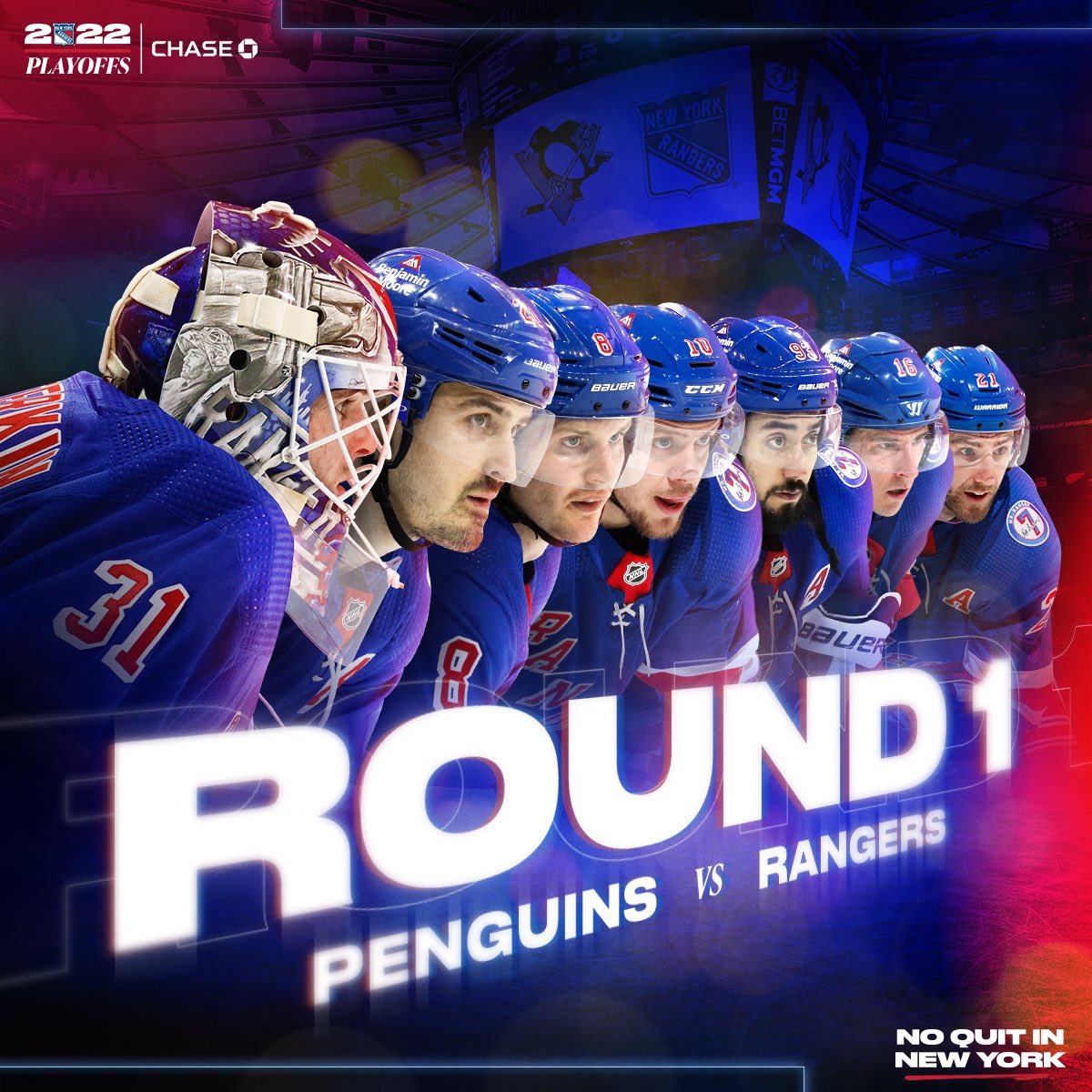 NYRangers's tweet photo. MATCHUP SET. ✅

#NoQuitInNY https://t.co/s2lypggvhC