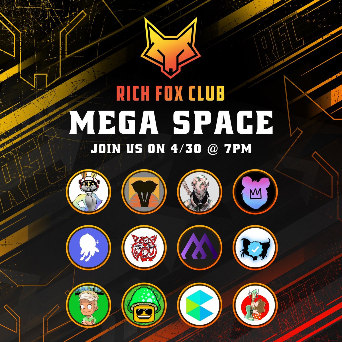 SHARE THE HELL OUT OF THIS! MEGA SPACE SATURDAY! 1 $ETH GIVEAWAY! @BlindBunnies <a href="/VETPAW/">VETPAW</a> <a href="/DreamBigBeBig20/">Tim Cook</a> @Nohowstyle @SquidooNFT <a href="/redcatpro/">Redcatpro</a> <a href="/Mercure_io/">Mercure</a> <a href="/KronicKatz/">Kronic.Katz</a> @chadandbradnft <a href="/shroomojis/">Shroomojis | Rebooting</a> <a href="/creaticles/">Creaticles 💯</a> <a href="/violettazironi/"></a> x.com/i/spaces/1zqJV…