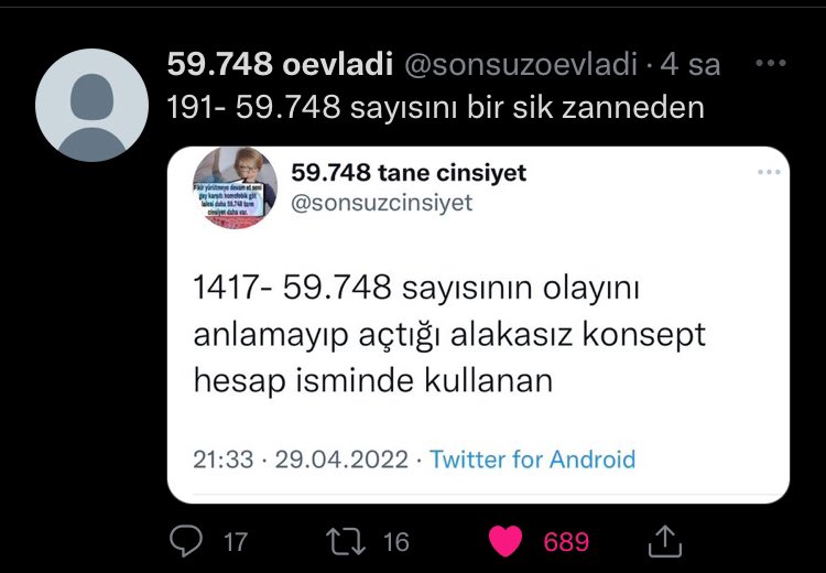 Bu iki hesabın tartışmasını gözlemlemek hayatıma aksiyon katıyo