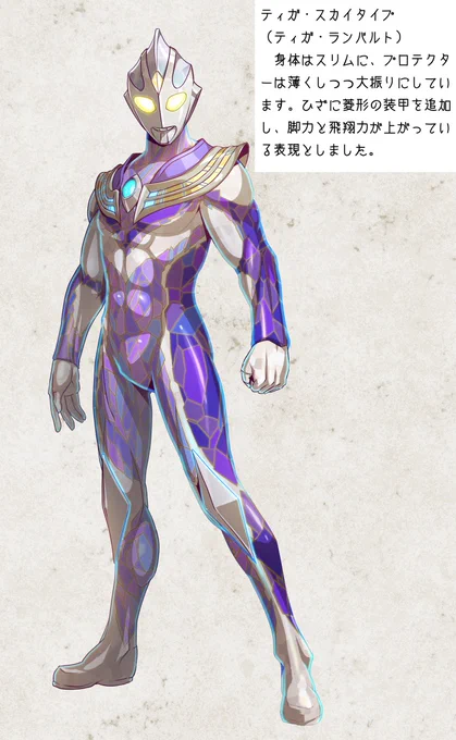 光の巨人(6) ウルトラマンティガ 基本3形態、それぞれ色や体型だけどなく装飾等をマイナーチェンジしています。イメージを外れない範囲でニュージェネ風味を少し足した感じでしょうか。 ※設定は独自にアレンジ、一部捏造したもので公式ではありません。 #ウルトラマントリガー #ウルトラマンティガ