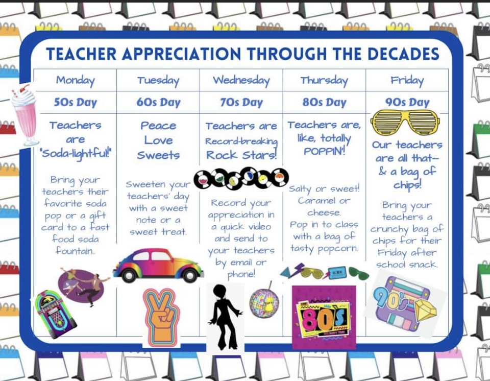 Next week is Teacher Appreciation Week! Show your teacher some love!