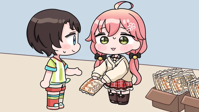 間違えて一生分のポップコーンを買ってしまうみこち

#miko_Art 