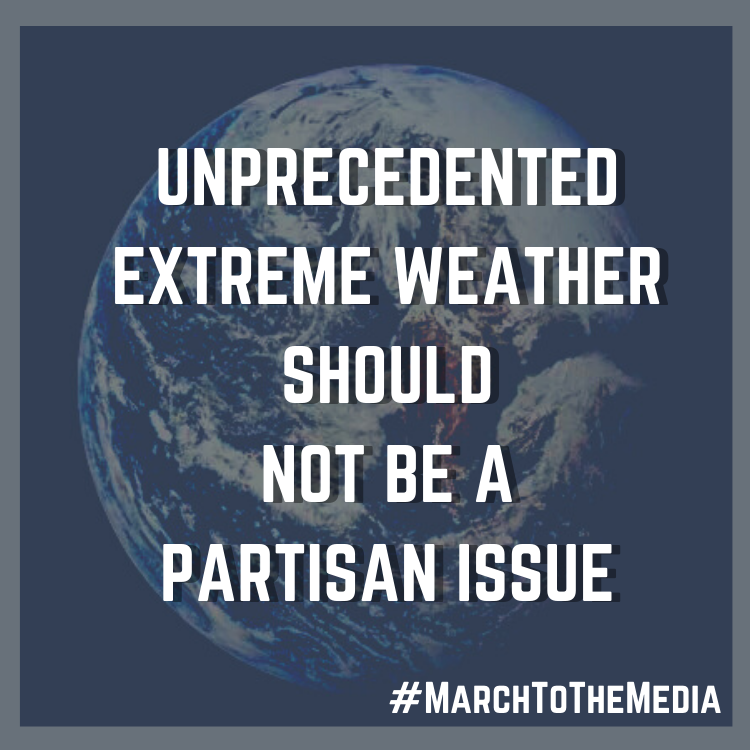 MarchToTheMedia's tweet photo. Why are some hard-right news media outlets using climate change as a way to divide the people and keep their viewers skeptical of the harsh realities that we are about to face? #MarchToTheMedia. Demand more of them. #30DaysOfClimateAction #30DaysOfClimate #Tornado https://t.co/qoIc0gkgQ5