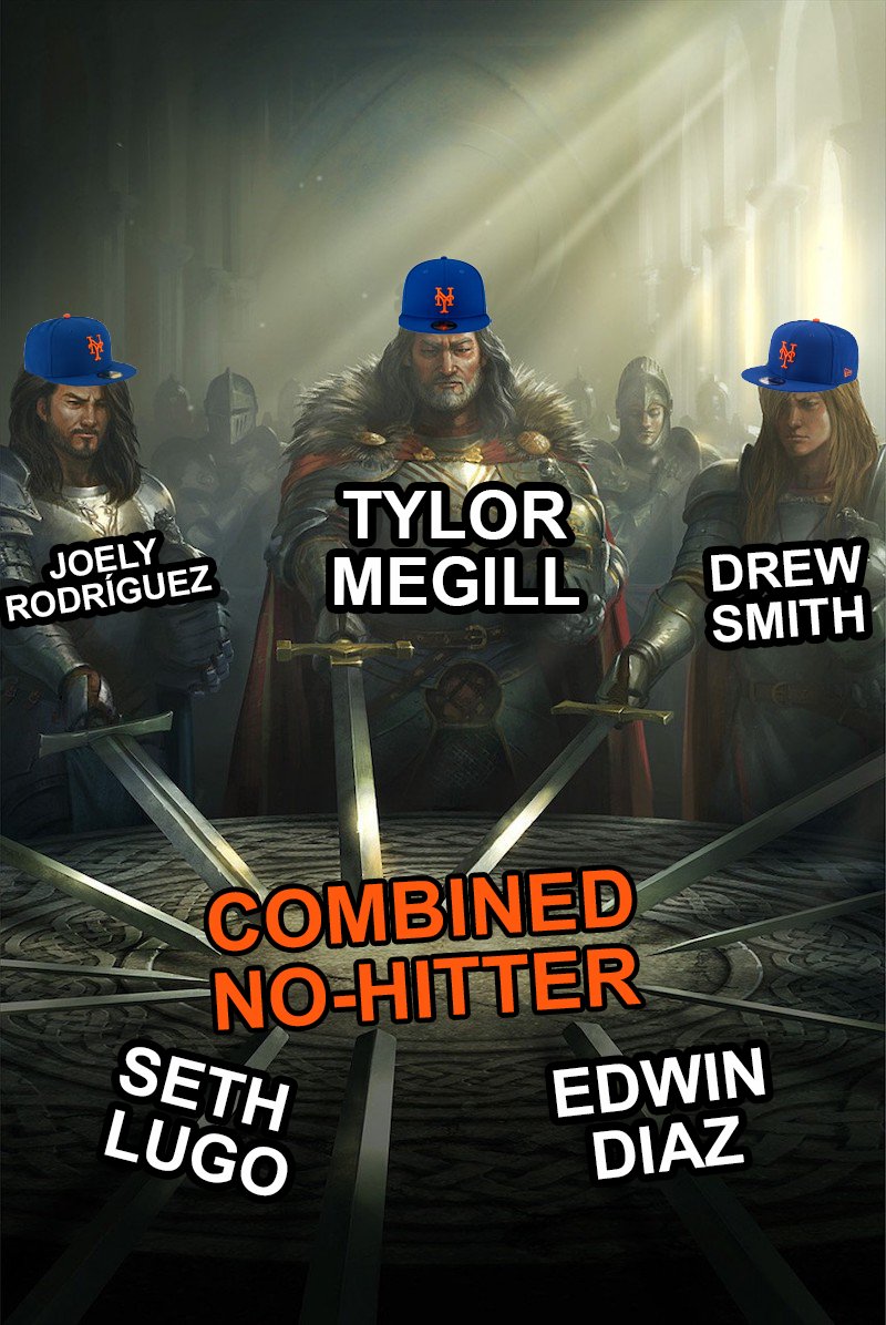 SNYtv's tweet photo. THE 17TH COMBINED NO-HITTER IN MLB HISTORY! https://t.co/MM1xentUX6