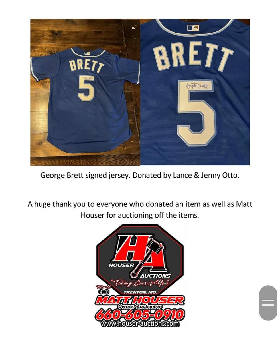 Future_Mrs_A1's tweet photo. @Royals auction for our Trenton Bulldogs Baseball team! If you see something you want to bid on leave me your high bid and I'll help ya out! #TogetherRoyal #BaseballMom https://t.co/Bl8Ls4hn9H