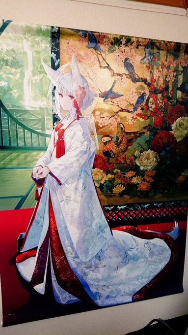 絵師100人展、昨日いってきました!
タペストリーも買えて満足だったよ!✨ 