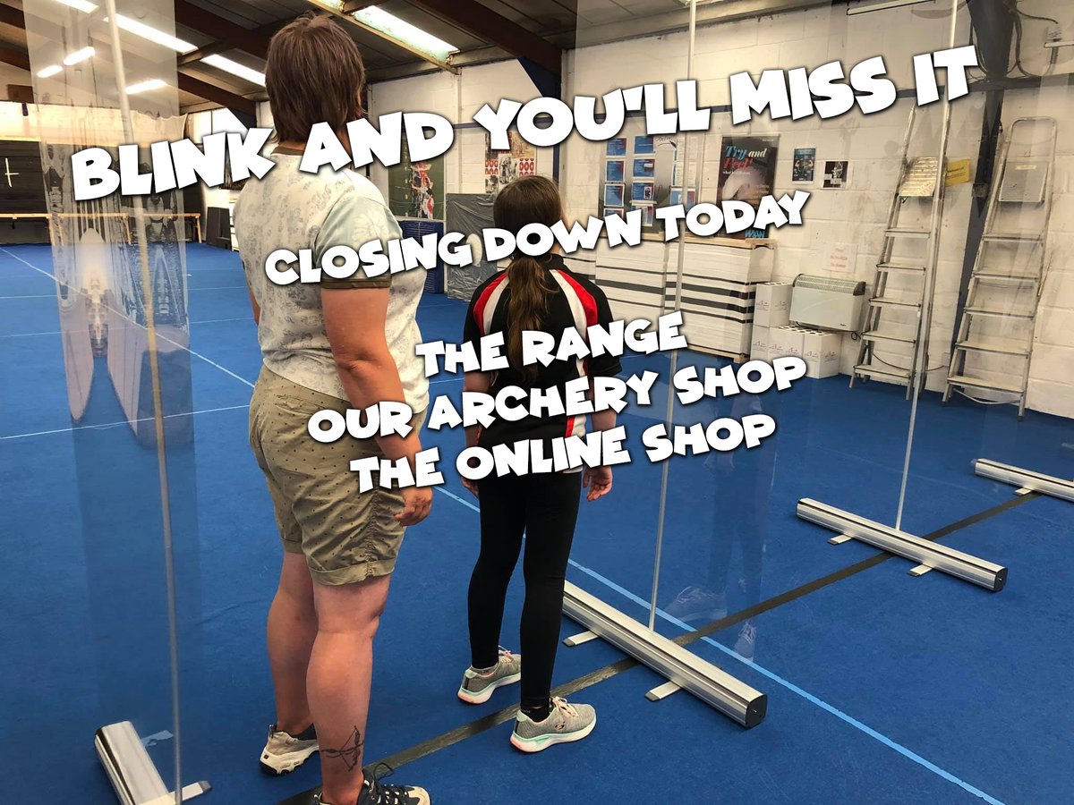 IT ALL CLOSES 5PM TODAY (Saturday 30th April)

30% off everything in store and online. 

LAST CHANCE!

Thank you so much to everyone for their support through the years. Watch this space for more exciting things to come.

shop.aim4sport.com

#archery #archerygb #archerylife