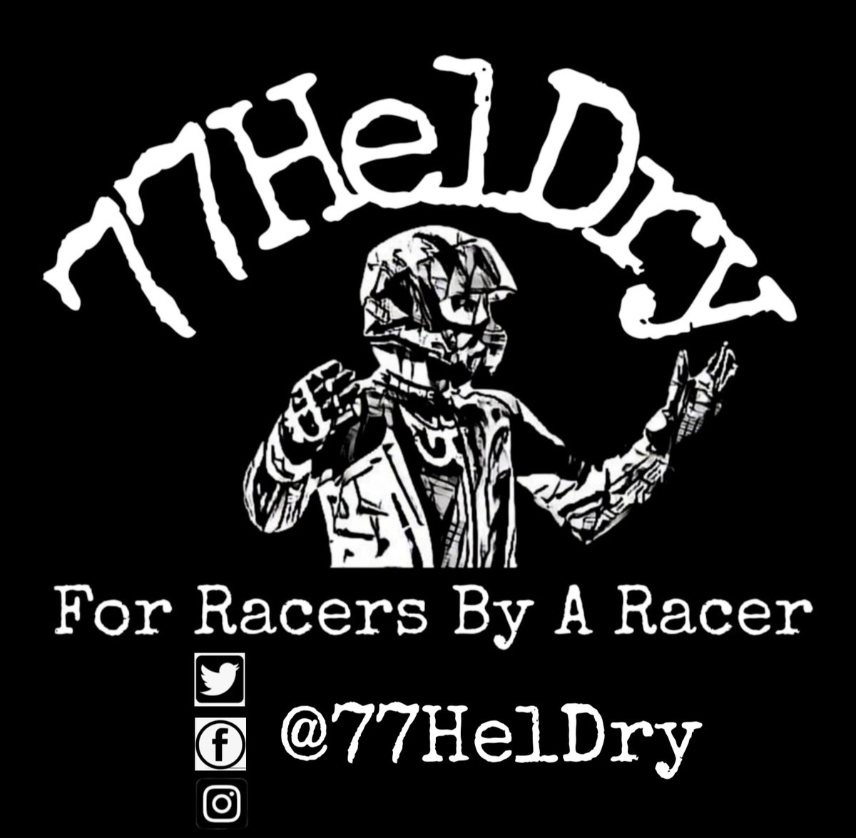 Looks like a wet one today folks. Be safe out there be it racing or just out for a spin. #77HelDry