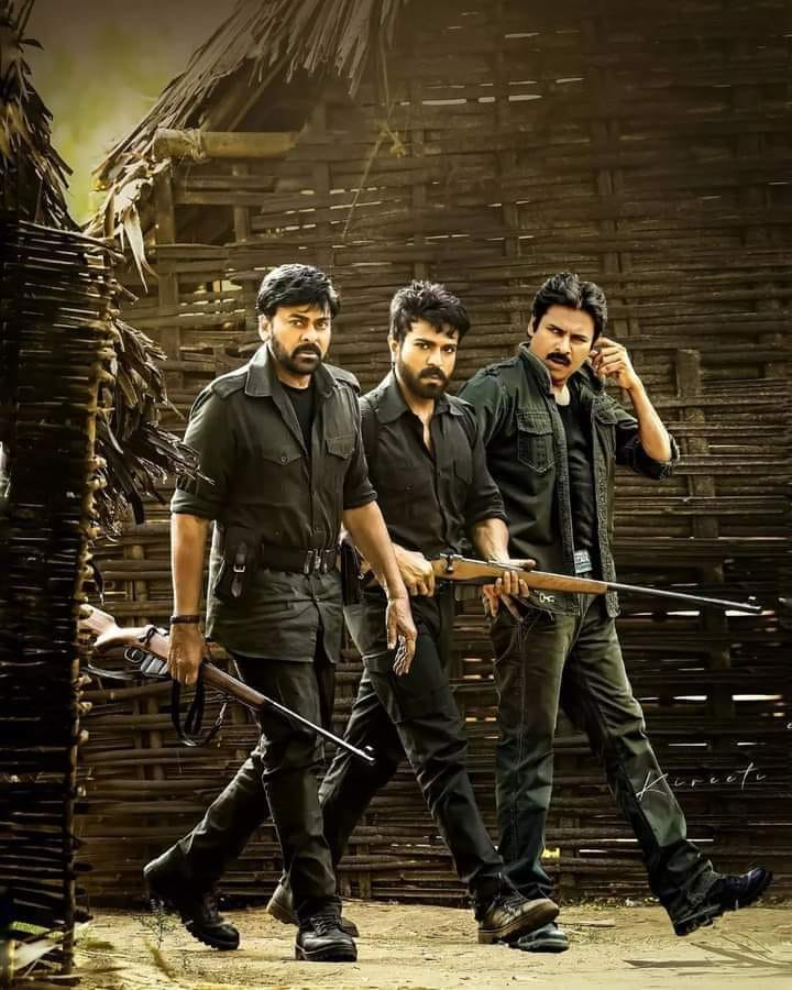ZeeTeluguLive's tweet photo. #FanMade #MegaPoster
#Chiranjeevi #PawanKalyan #RamCharan https://t.co/XE40AEiSSO