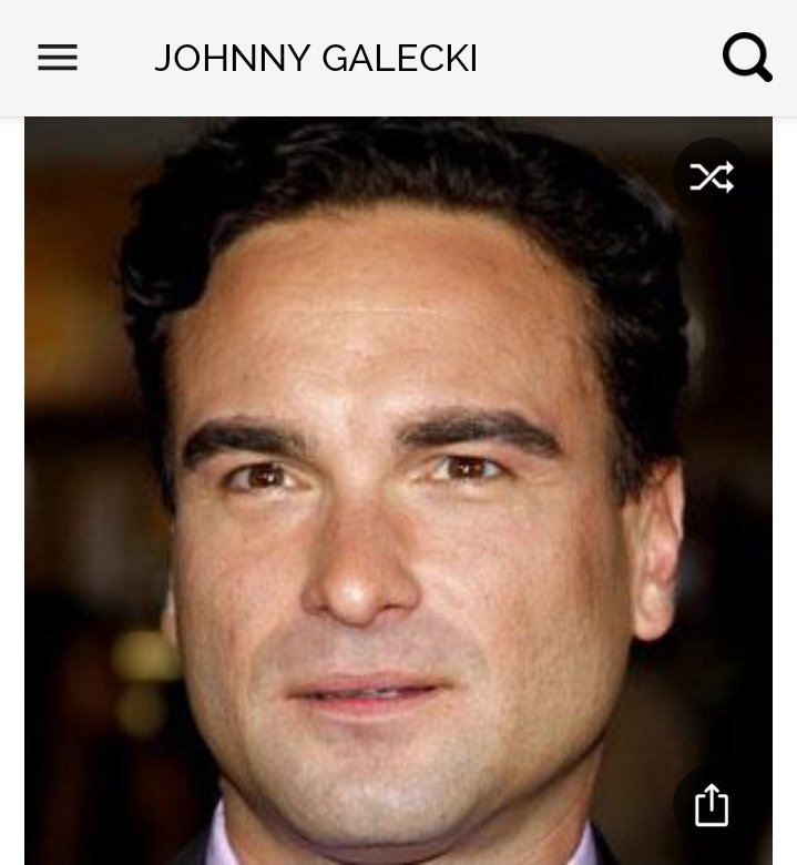 Another Big Bang Theory star. Happy birthday to Johnny Galecki 