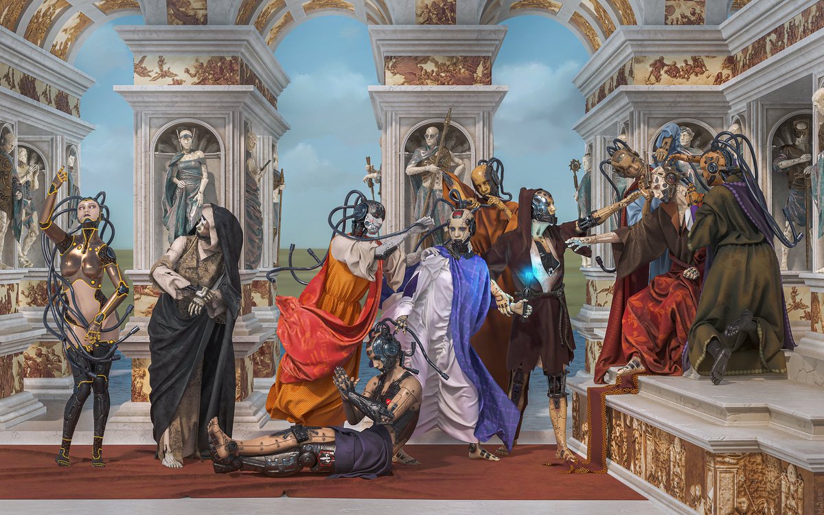 UHO_Development's tweet image. Hello, my dears☀️I just want to remind you that the entire Cyber Renaissance collection is now on @KnownOrigin_io Four wonderful paintings⚜️, it seems to me😁The collection will expand, there are many more ideas🤔Hug!🫂 knownorigin.io/collections/ma… #NFTs #NFTCollection #NFTCommunity