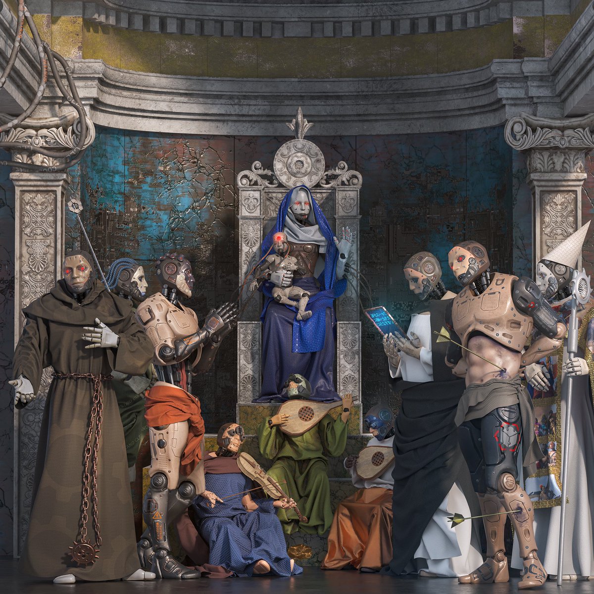 UHO_Development's tweet image. Hello, my dears☀️I just want to remind you that the entire Cyber Renaissance collection is now on @KnownOrigin_io Four wonderful paintings⚜️, it seems to me😁The collection will expand, there are many more ideas🤔Hug!🫂 knownorigin.io/collections/ma… #NFTs #NFTCollection #NFTCommunity