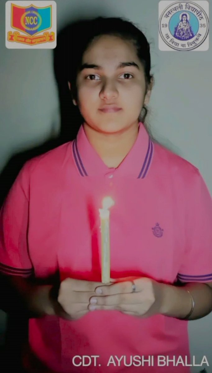 _ayushibhalla_'s tweet photo. General Bipin Rawat 
Candle Lighting
@dte_ncc 
@NBanasthali 
@HQ_DG_NCC 

SGT. AYUSHI BHALLA
RAJ/JWA/21/256029
BANASTHALI VIDYAPITH https://t.co/46AgaA1S57