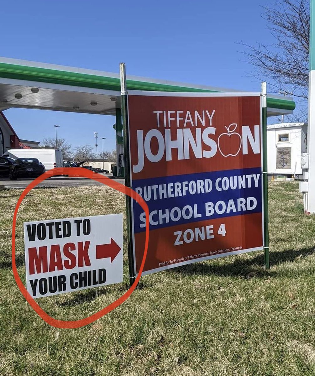 RNHAFL's tweet image. Just a heads up for those running for School Board in the State of Florida. If you voted to mask our kids we are putting these signs right next to your political signs so that parents can make their informed decisions!

#RNHAFL #RNHAFLInAction