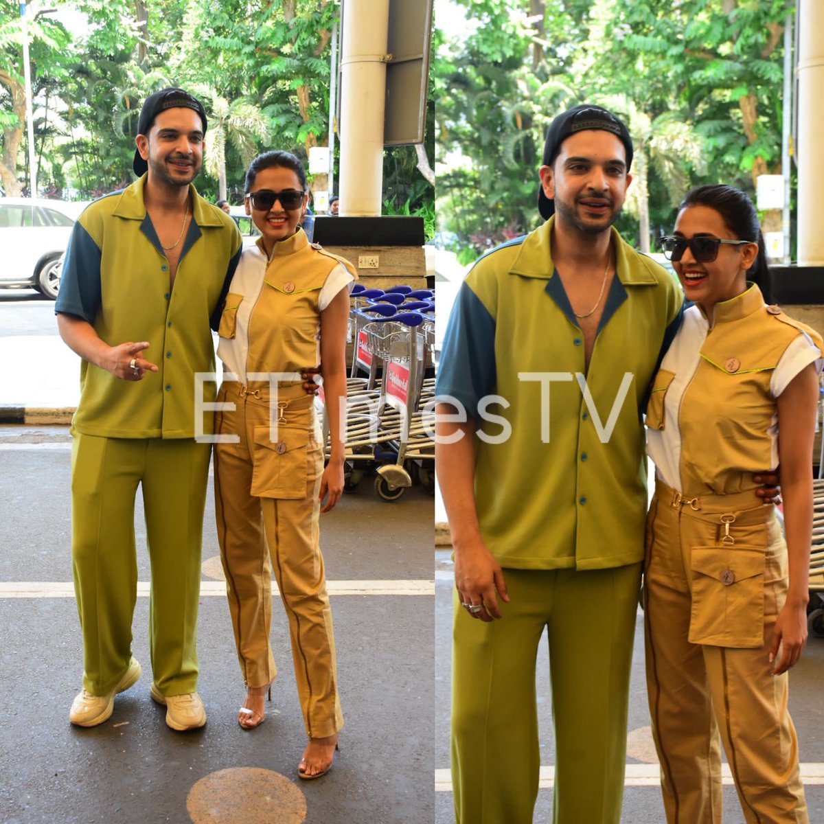 #Spotted: <a href="/kkundrra/">Karan Kundrra</a> and <a href="/itsmetejasswi/">Tejasswi Prakash</a> were clicked at #Mumbai airport earlier today

#KaranKundrra𓃵 #TejasswiPrakash𓃵 #KaranKundrraSquad #KaranKundra #TejRan #TejRanFam #TejaTroops #Tejasswians #BiggBoss #TV