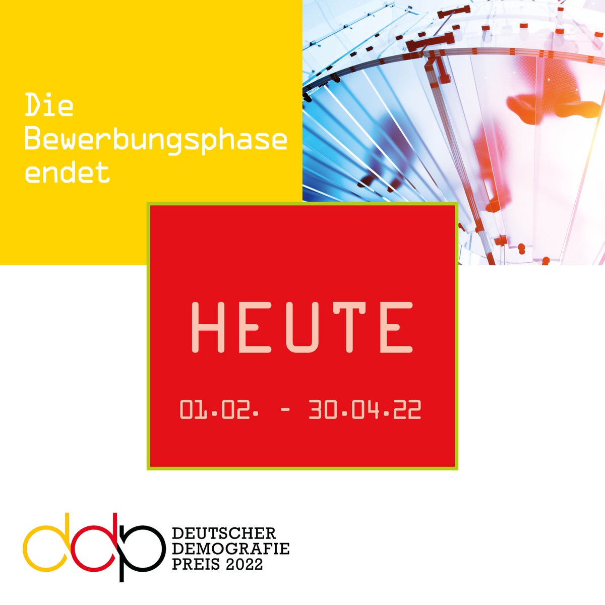 3, 2, 1 … es ist soweit: Heute endet die Einreichungsphase für den #ddp! Danke an alle Einreicher*innen! Nächste Woche beginnt die Vorauswahl, an deren Ende wir in jeder Kategorie 3 Projekte nominieren. Wir sind gespannt und drücken allen Einreicher*innen die Daumen!